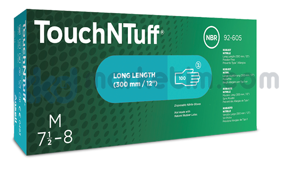 ﻿Ansell TouchNTuff® 92-605 Tek Kullanımlık İş Eldiveni