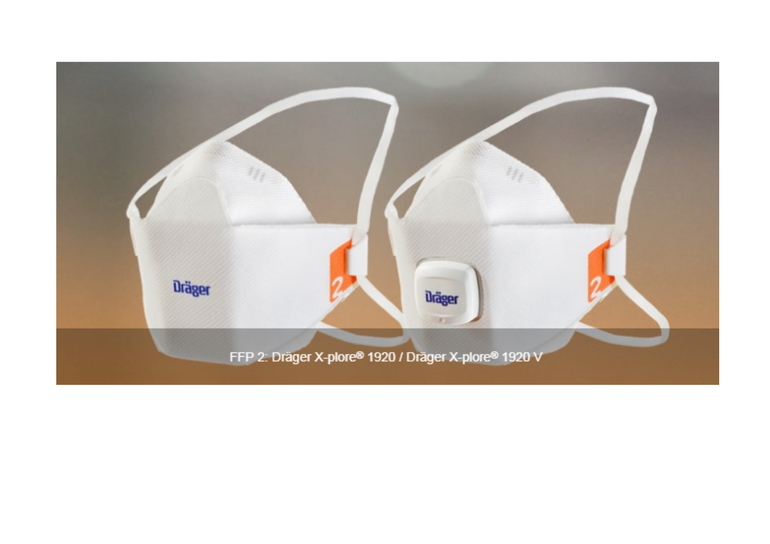 Drager X-plore 1920 Ventilsiz FFP2 Toz Maskesi​​