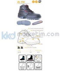 YDS EL 170 S2 Çelik Burunlu İş Botu