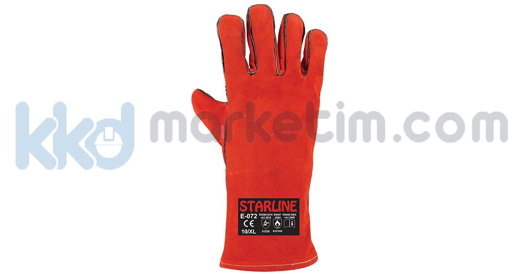 Starline E-072 Deri Kaynakçı Eldiveni