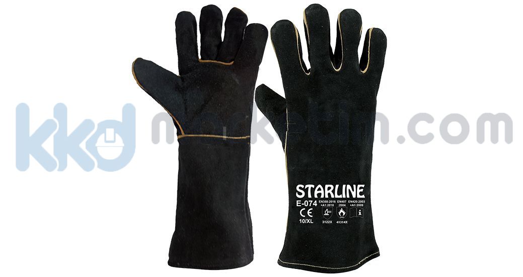 Starline E-074 Deri Kaynakçı Eldiveni