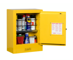 Justrite Manuel Kapatmalı Aerosoller için Mini Taşınabilir Yanıcı Dolabı