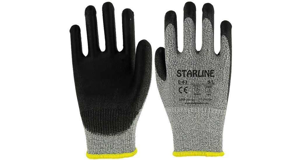 Starline E-63 Poliüretan Kesilmeye Dayanımlı İş Eldiveni