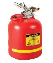 Justrite Sıvı Bertarafı için Polietilen Güvenlik Bidonu