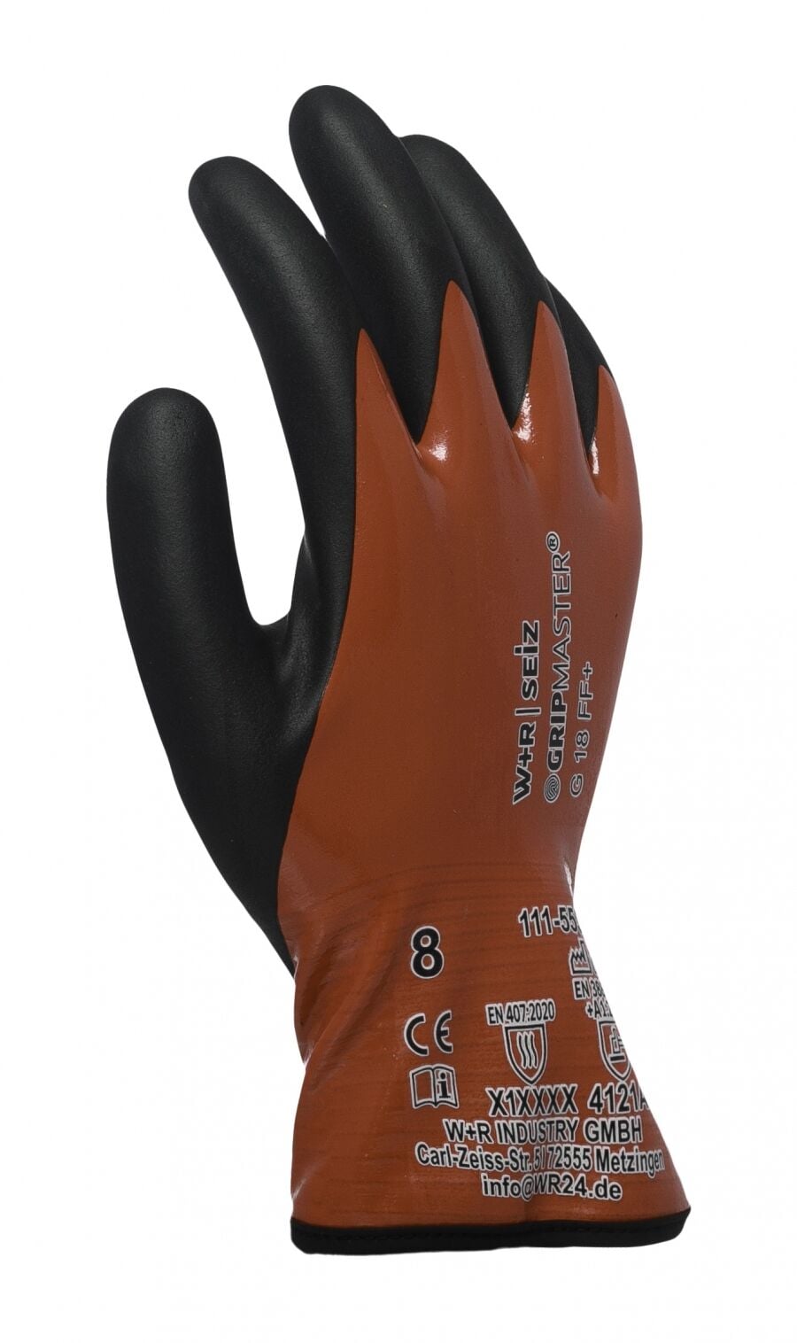 W+R GripMaster G18 FF+ Tam Kaplı Yağa Dirençli Köpük Nitril İş Eldiveni