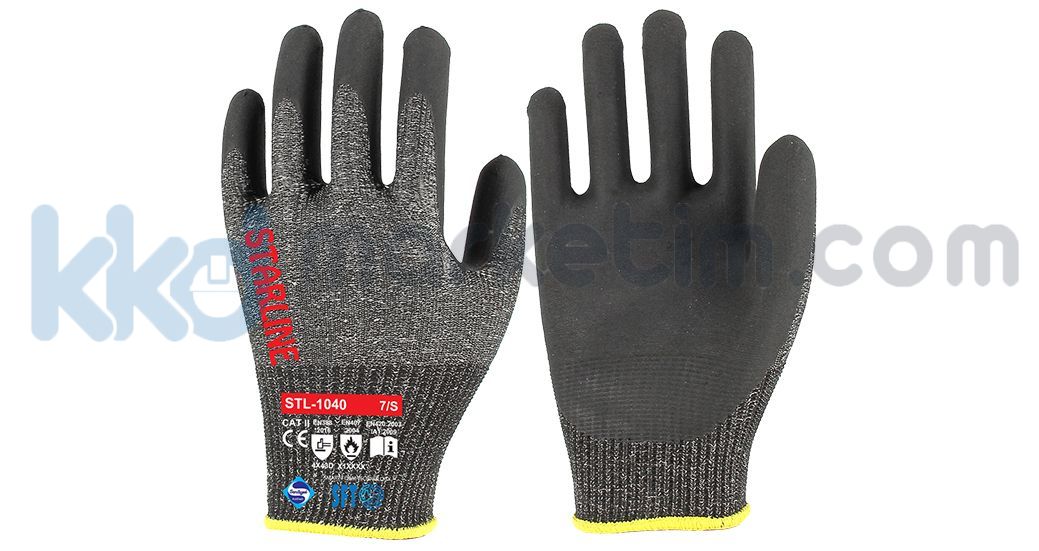 Starline STL-1040 Köpük Nitril Kesilme Dayanımlı Eldiven