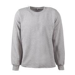 Bisiklet Yaka İki İplik Sweatshirt Uzun Kol