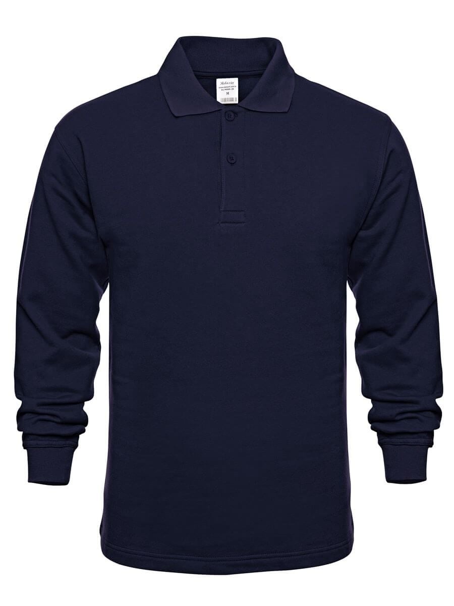 Polo Yaka İki İplik Sweatshirt Uzun Kol