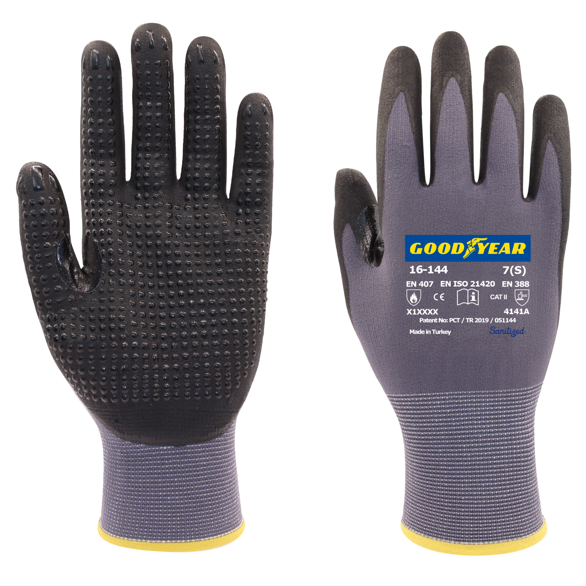 Goodyear 16-144 Crotch Köpük Nitril İş Eldiveni