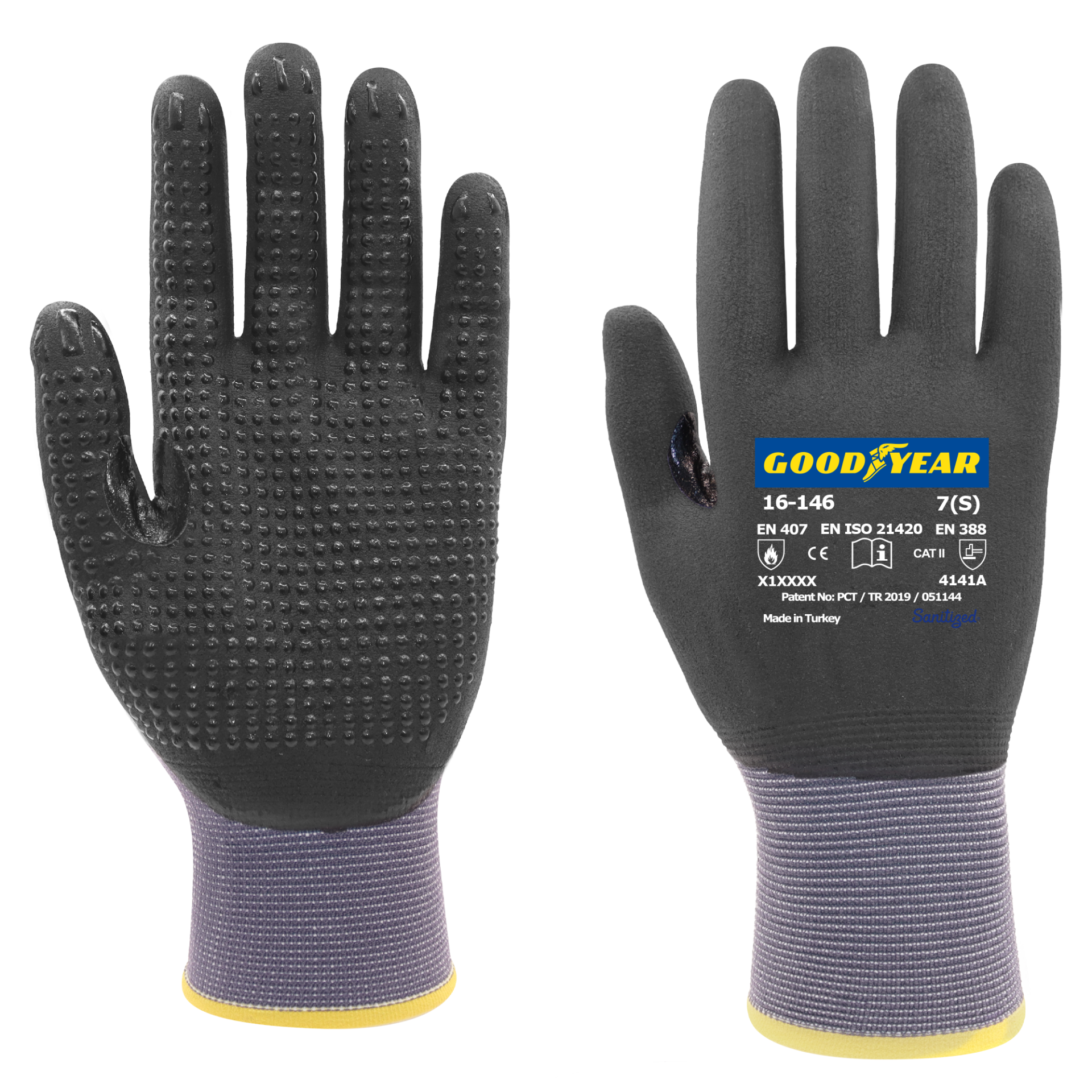 Goodyear 16-176 Crotch Köpük Nitril İş Eldiveni