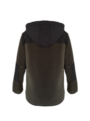 SOFT ŞAPKALI POLAR HAKİ SİYAH