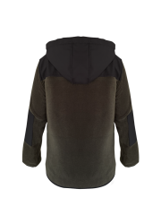 SOFT ŞAPKALI POLAR HAKİ SİYAH