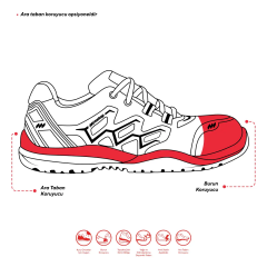 Mekap Fresh RMK-93 Alüminyum Burunlu İş Ayakkabısı