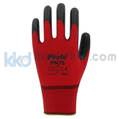 Beybi PN75 Polyester Örme Nitril Eldiven