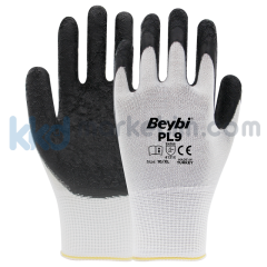 Beybi PL9 Polyester Örme Lateks Eldiven