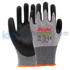 Beybi CN300 Nitril Kaplı Kesilmeye Dirençli Eldiven